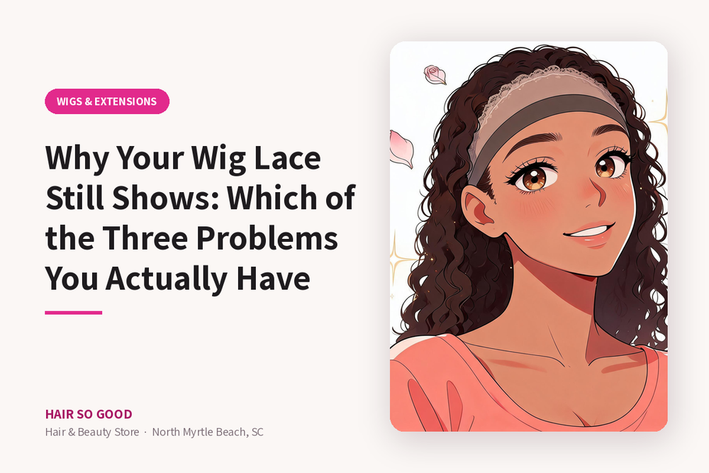 Why Your Wig Lace Still Shows: Which of the Three Problems You Actually Have