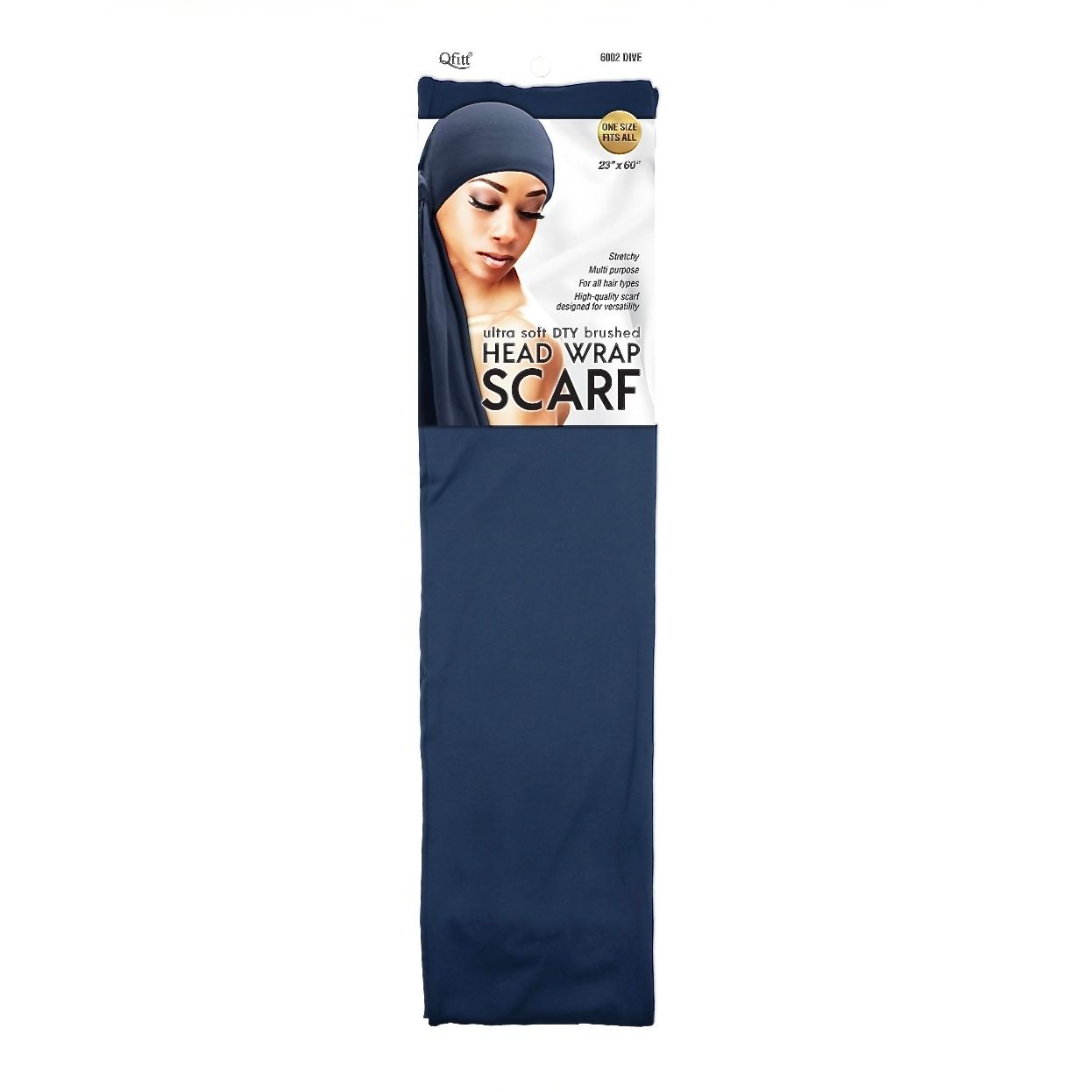 Qfitt ULTRA SOFT DTY BRUSHED HEAD WRAP SCARF- DIVE