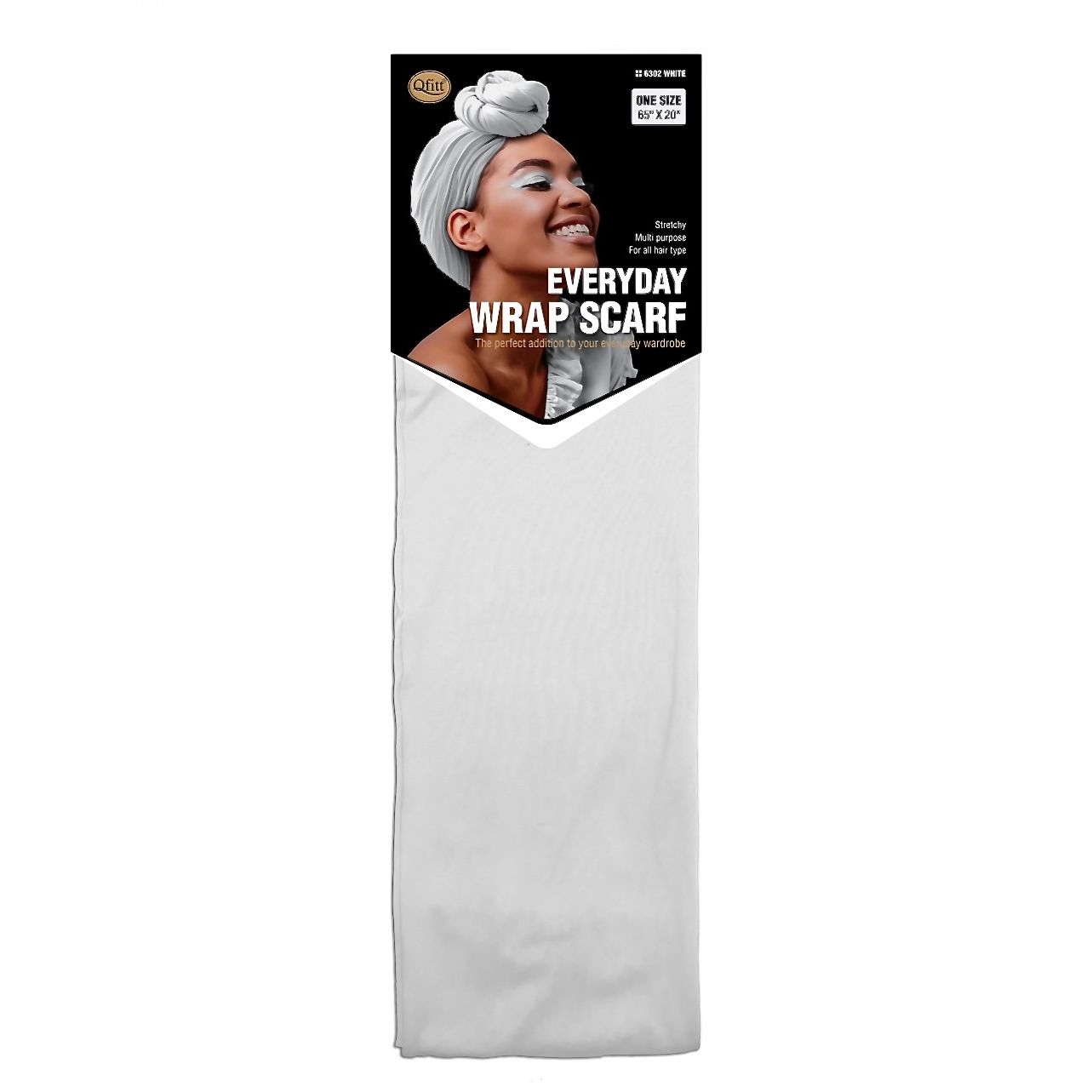 Qfitt EVERYDAY WRAP SCARF-WHITE