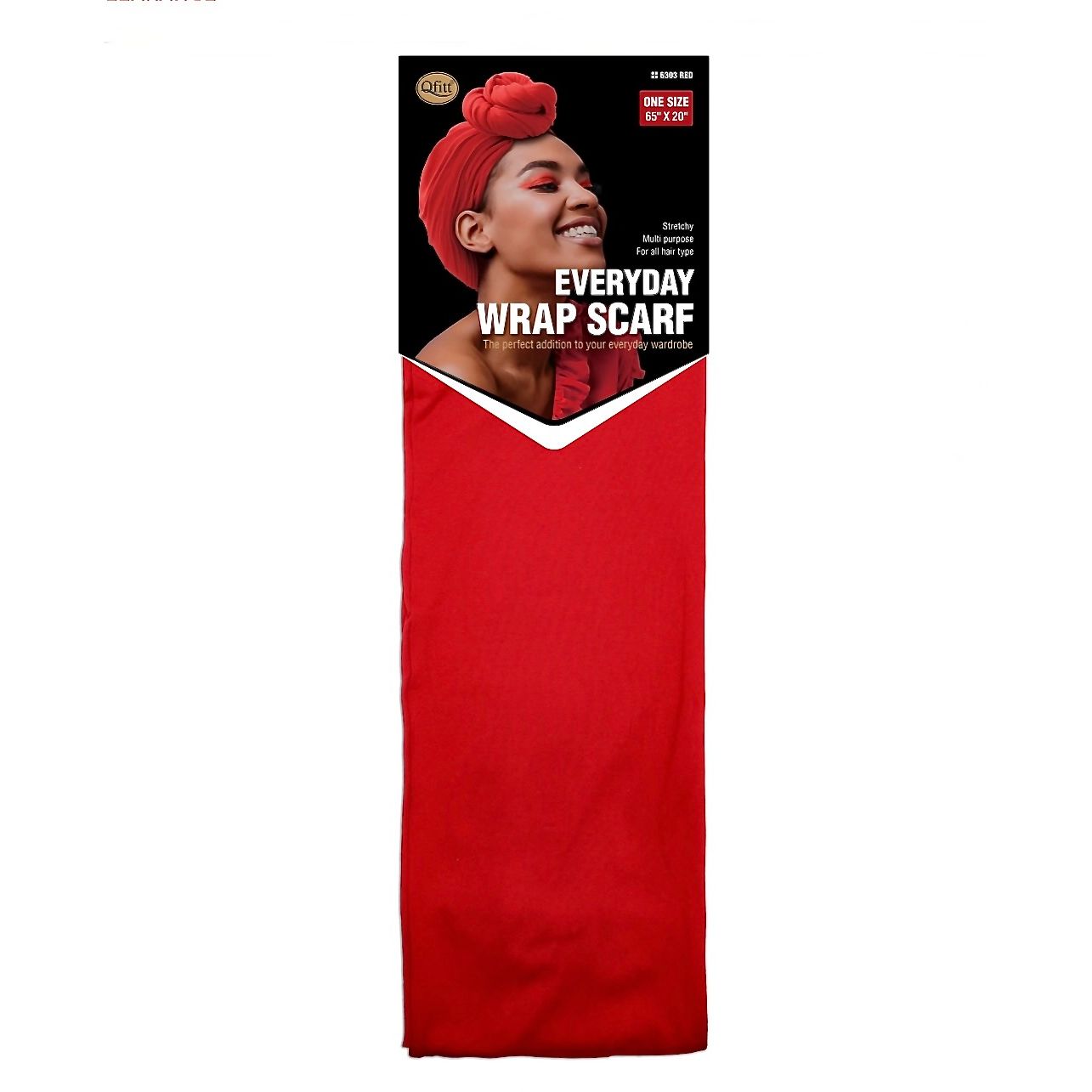 Qfitt EVERYDAY WRAP SCARF-RED