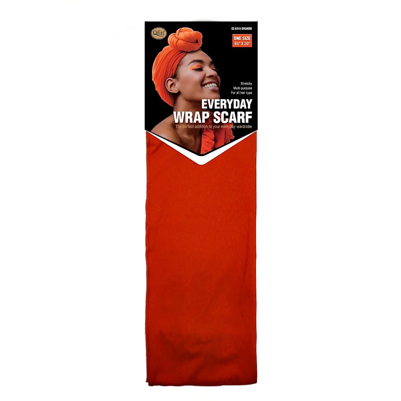 Qfitt EVERYDAY WRAP SCARF-ORANGE
