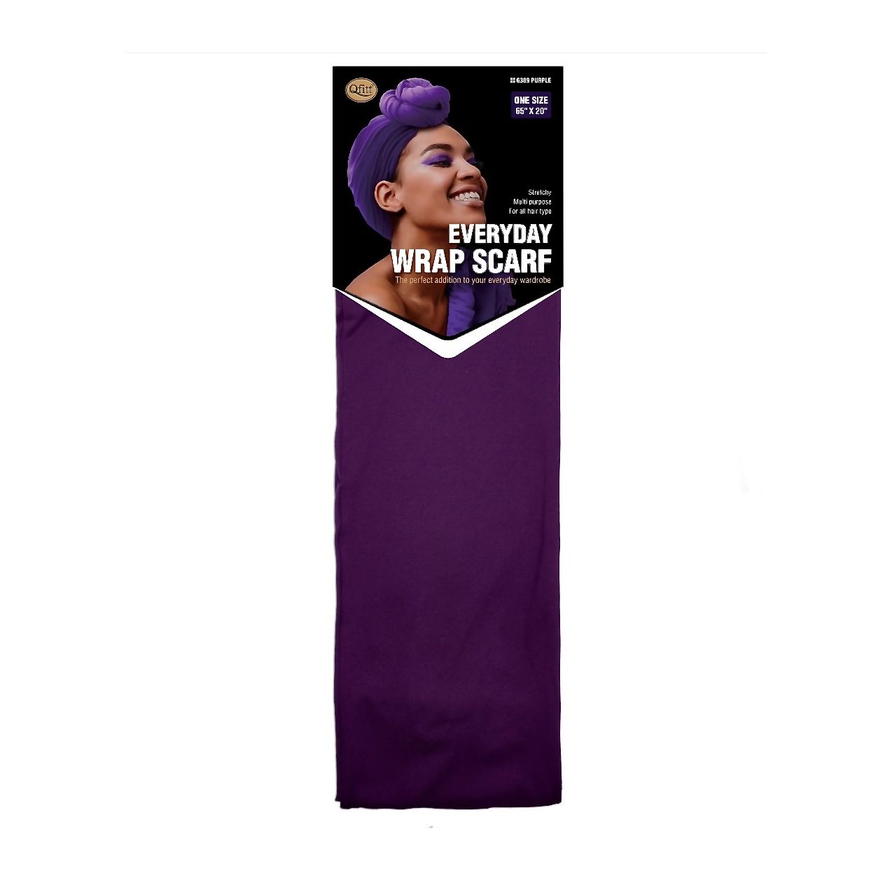 Qfitt EVERYDAY WRAP SCARF-PURPLE