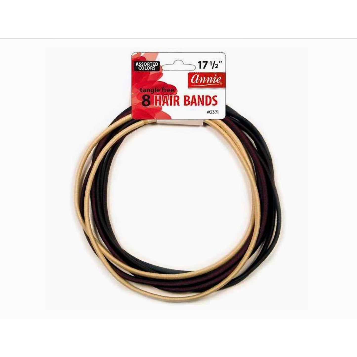 Annie No Tangle Hair Band 5.5"Diameter 8Ct Asst Color