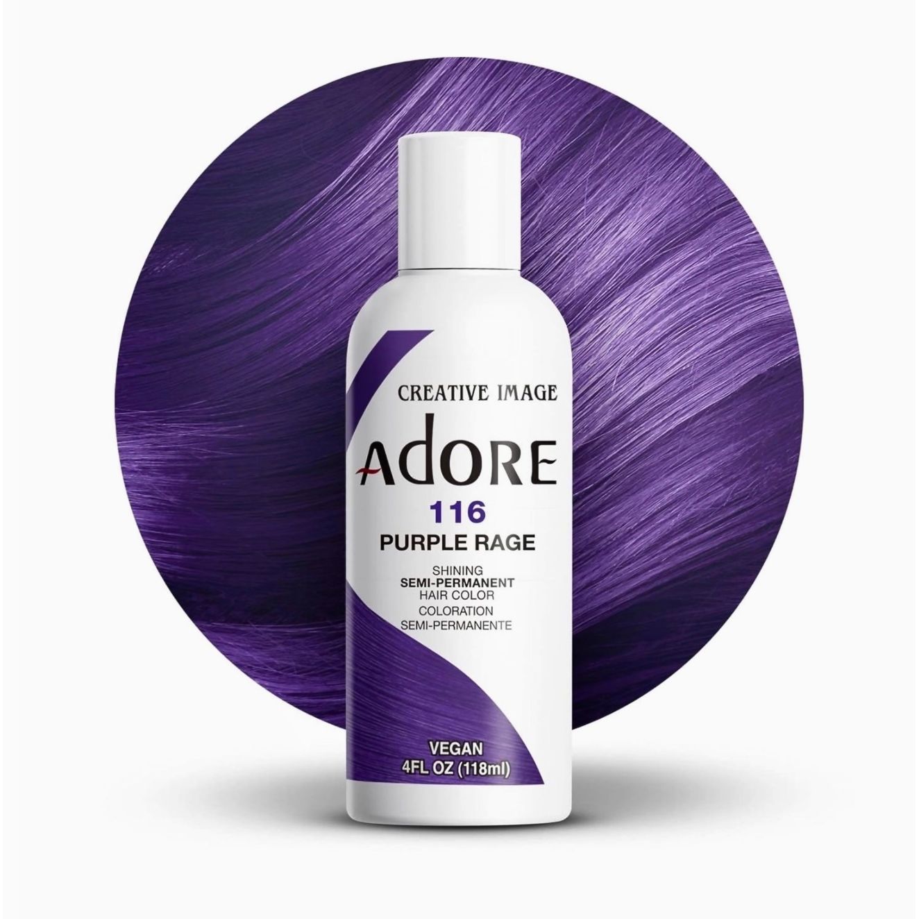 Adore Semi Permanent Hair Color 116 Purple Rage