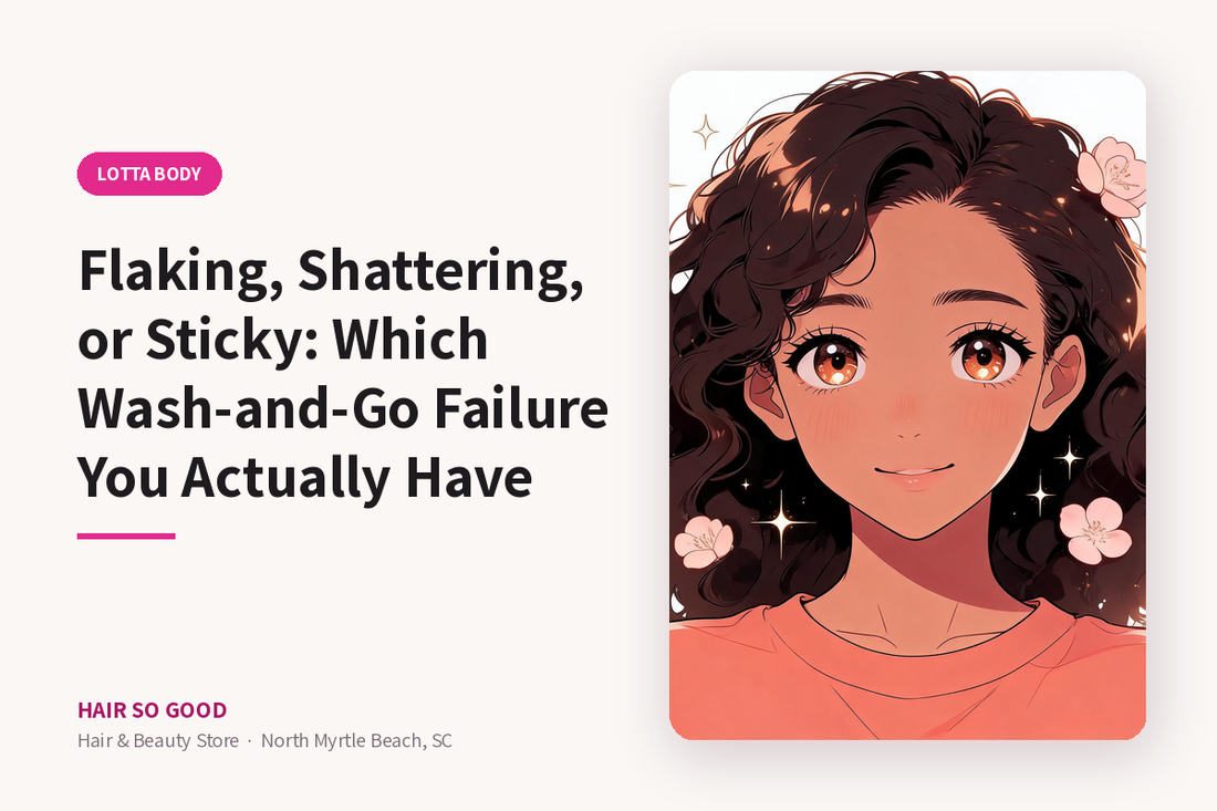 Flaking, Shattering, or Sticky: Which Wash-and-Go Failure You Actually Have — Hair So Good