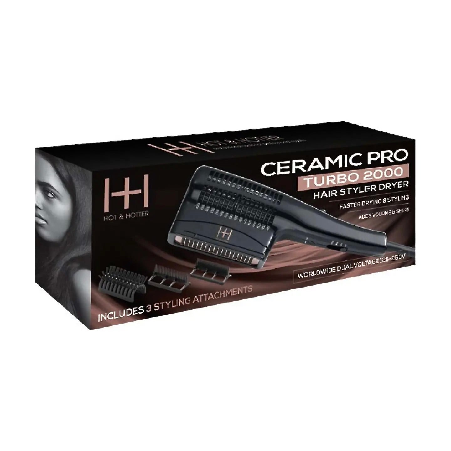 Hot & Hotter Ceramic Pro Turbo Hair Styler Dryer