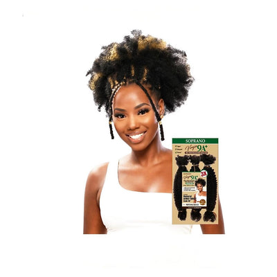 SOPRANO VIRGIN 9A REMI 3X NATURAL AFRO TWIST BULK 16" -NATURAL BLACK