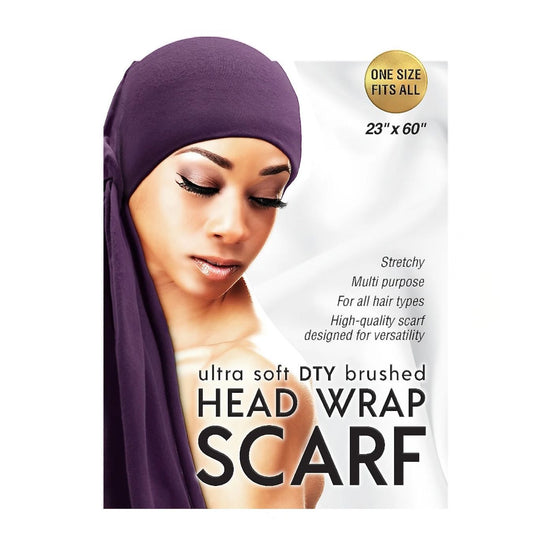 Qfitt ULTRA SOFT DTY BRUSHED HEAD WRAP SCARF- WINE