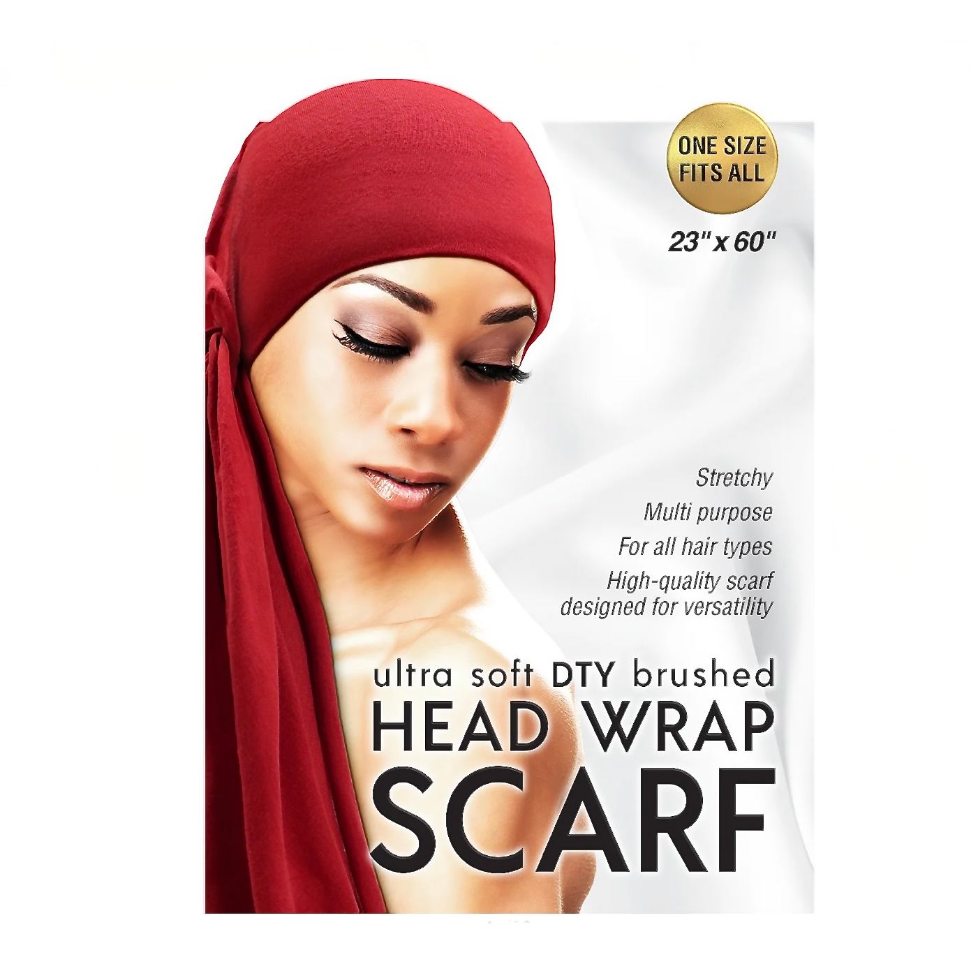 Qfitt ULTRA SOFT DTY BRUSHED HEAD WRAP SCARF-SALSA