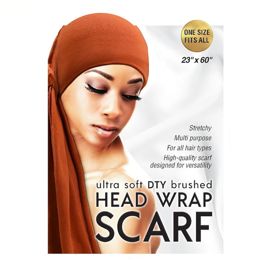 Qfitt ULTRA SOFT DTY BRUSHED HEAD WRAP SCARF-PUMPKIN
