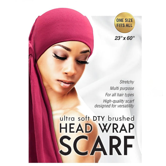 Qfitt ULTRA SOFT DTY BRUSHED HEAD WRAP SCARF-PINK