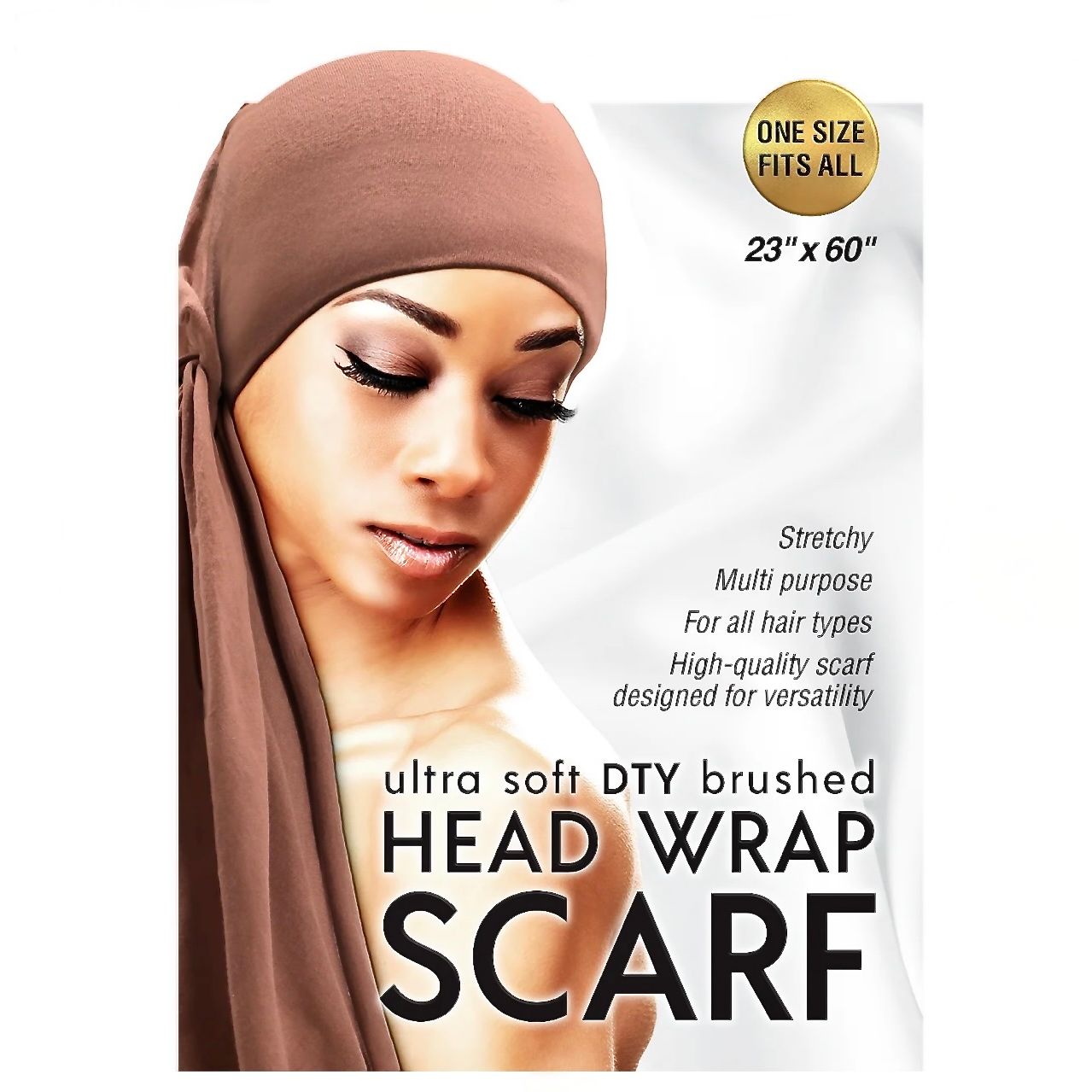 Qfitt ULTRA SOFT DTY BRUSHED HEAD WRAP SCARF- MACA