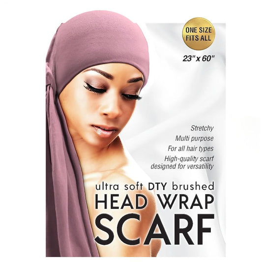 Qfitt ULTRA SOFT DTY BRUSHED HEAD WRAP SCARF-ROSE