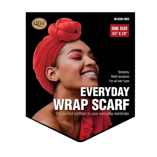 Qfitt EVERYDAY WRAP SCARF-RED