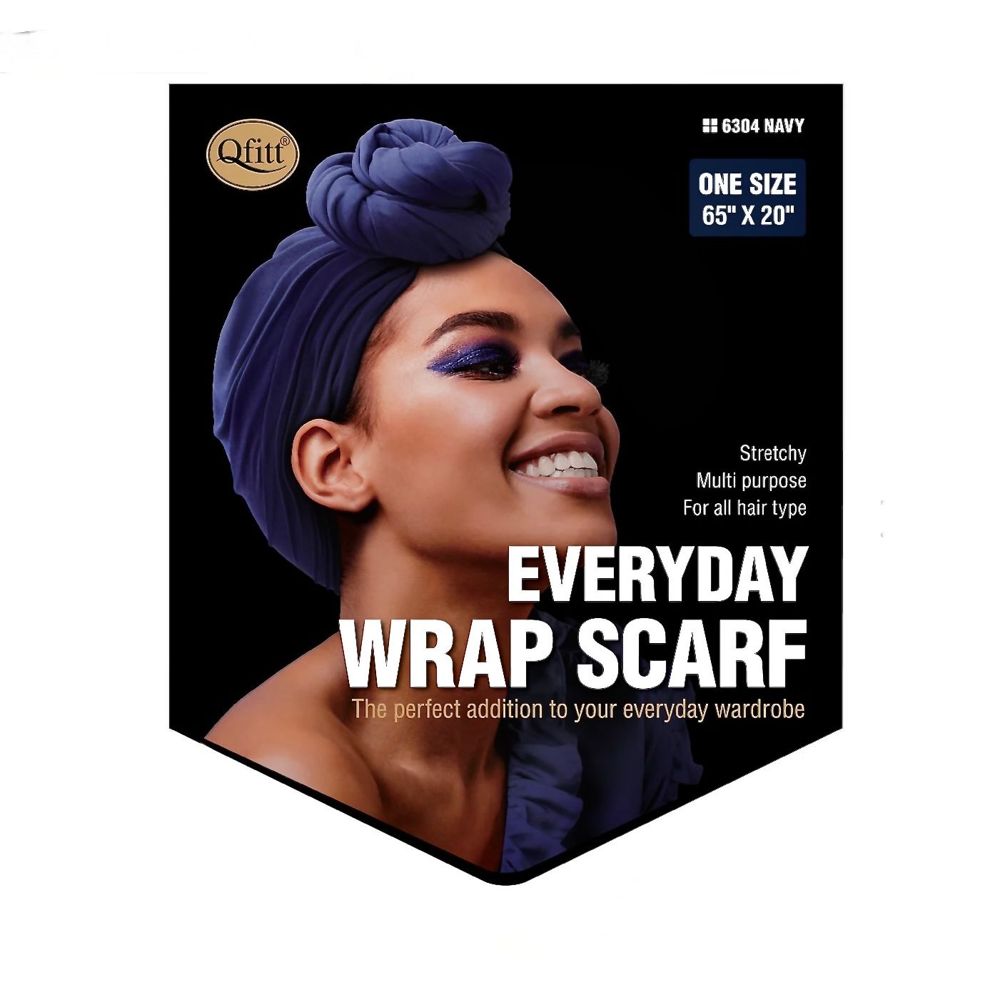 Qfitt EVERYDAY WRAP SCARF-NAVY