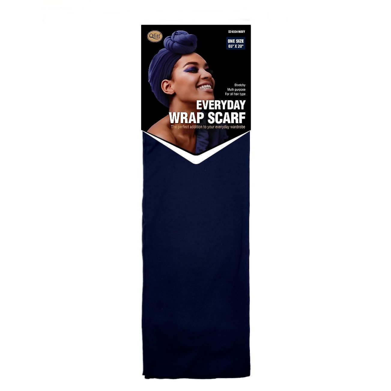 Qfitt EVERYDAY WRAP SCARF-NAVY
