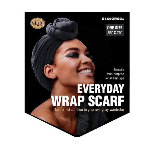 Qfitt EVERYDAY WRAP SCARF-CHARCOAL