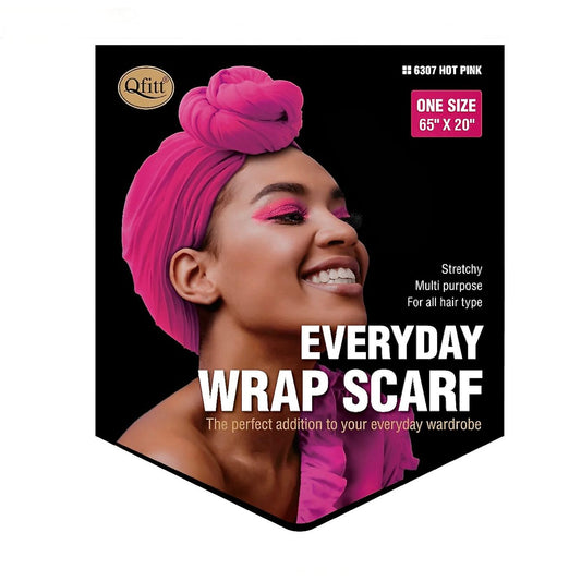 Qfitt EVERYDAY WRAP SCARF-HOT PINK