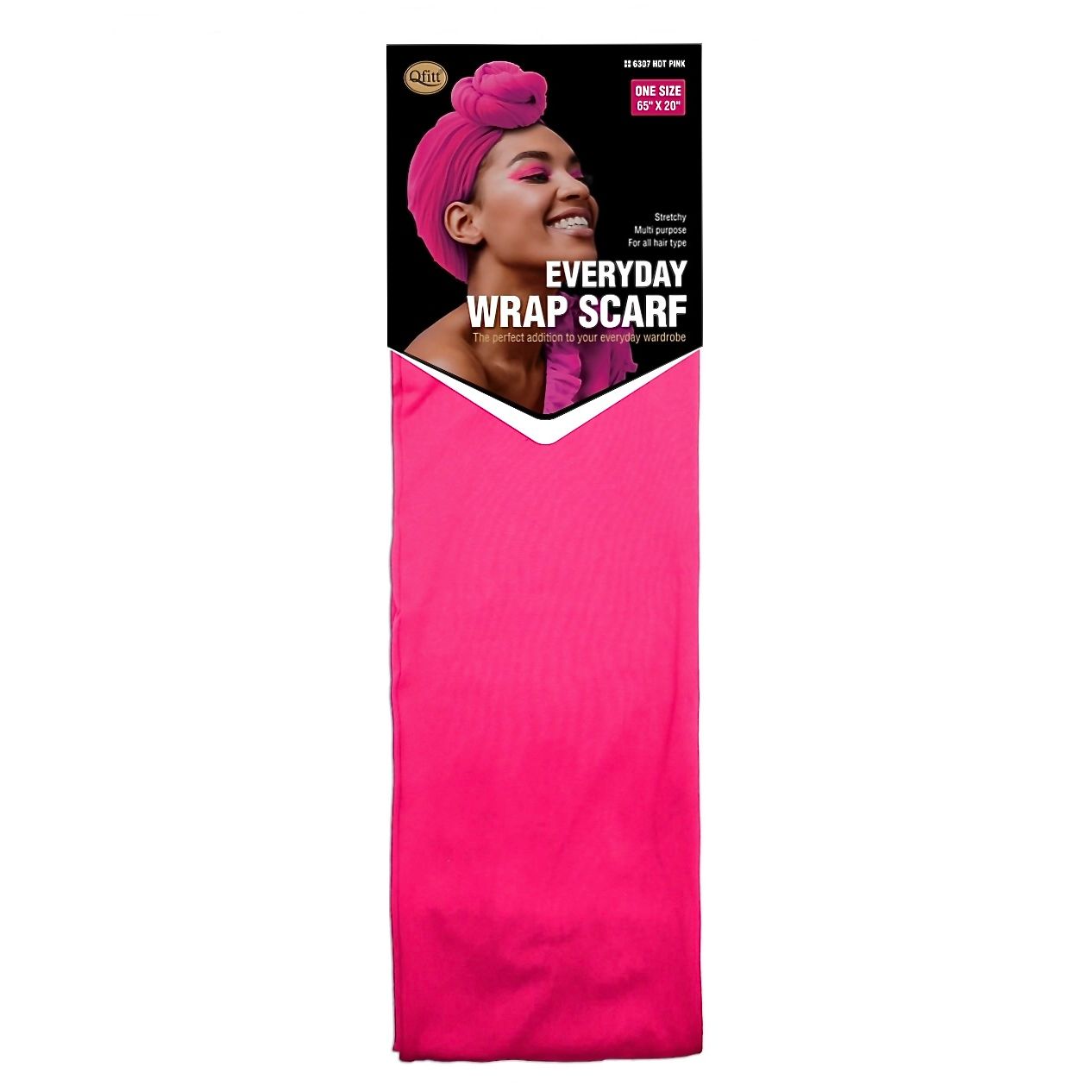 Qfitt EVERYDAY WRAP SCARF-HOT PINK