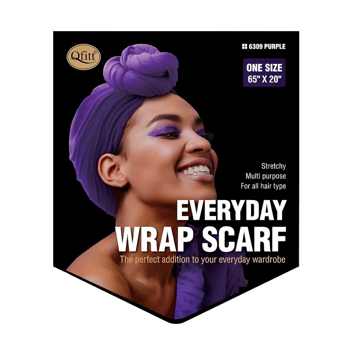 Qfitt EVERYDAY WRAP SCARF-PURPLE