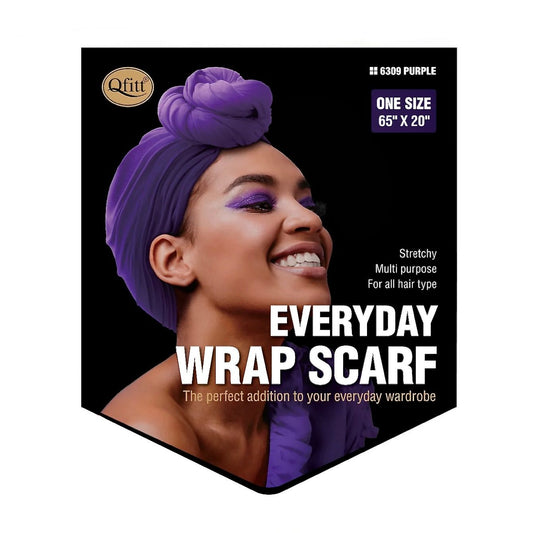 Qfitt EVERYDAY WRAP SCARF-PURPLE