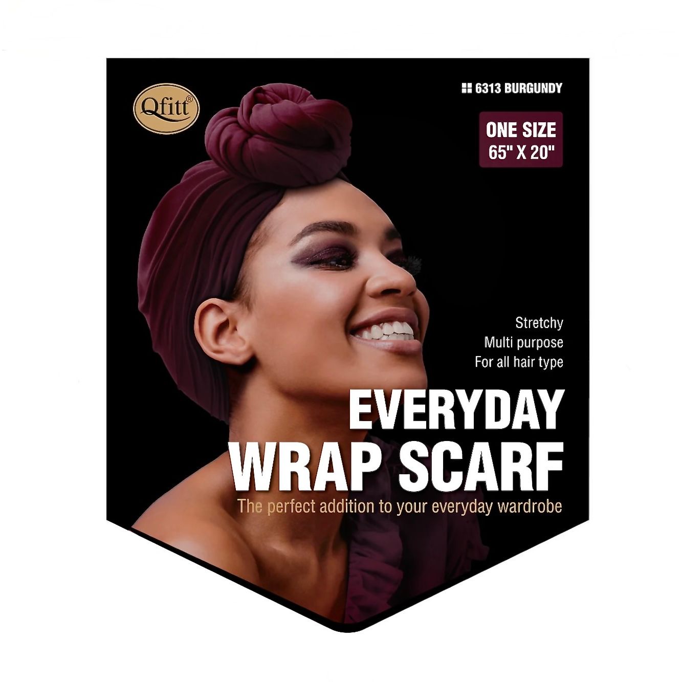 Qfitt EVERYDAY WRAP SCARF-BURGUNDY