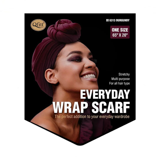 Qfitt EVERYDAY WRAP SCARF-BURGUNDY