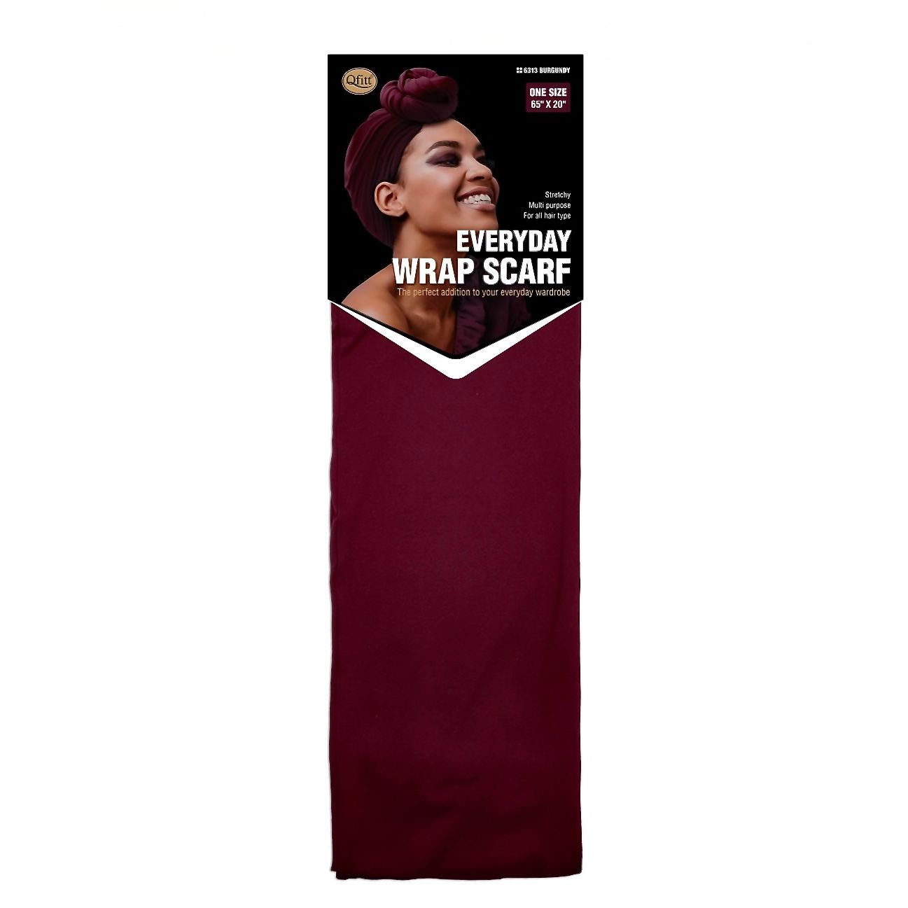 Qfitt EVERYDAY WRAP SCARF-BURGUNDY