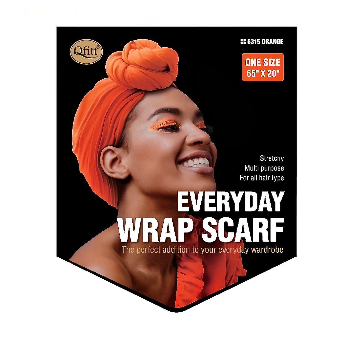 Qfitt EVERYDAY WRAP SCARF-ORANGE
