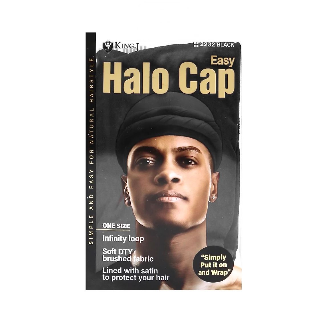 KING.J EASY HALO CAP - BLACK