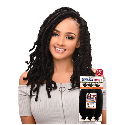REALISTIC 3X GHANA AFRO TWIST BULK 16" -1
