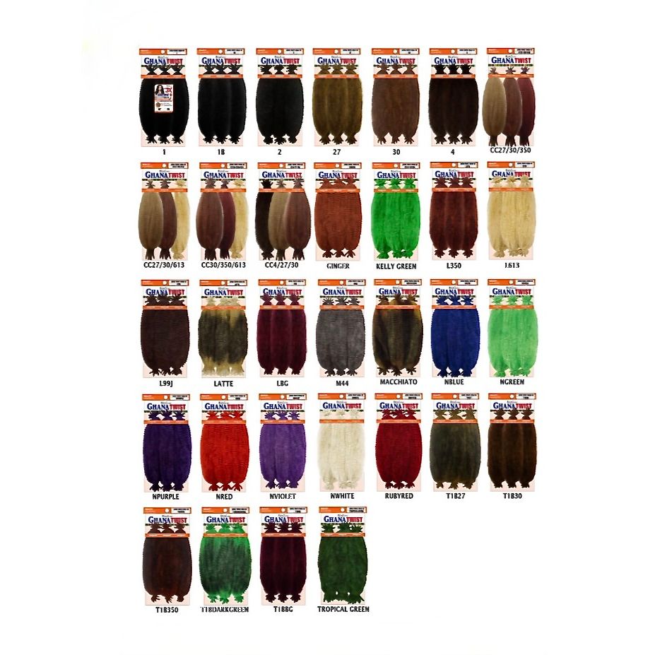 REALISTIC 3X GHANA AFRO TWIST BULK 16" -HOTPINK