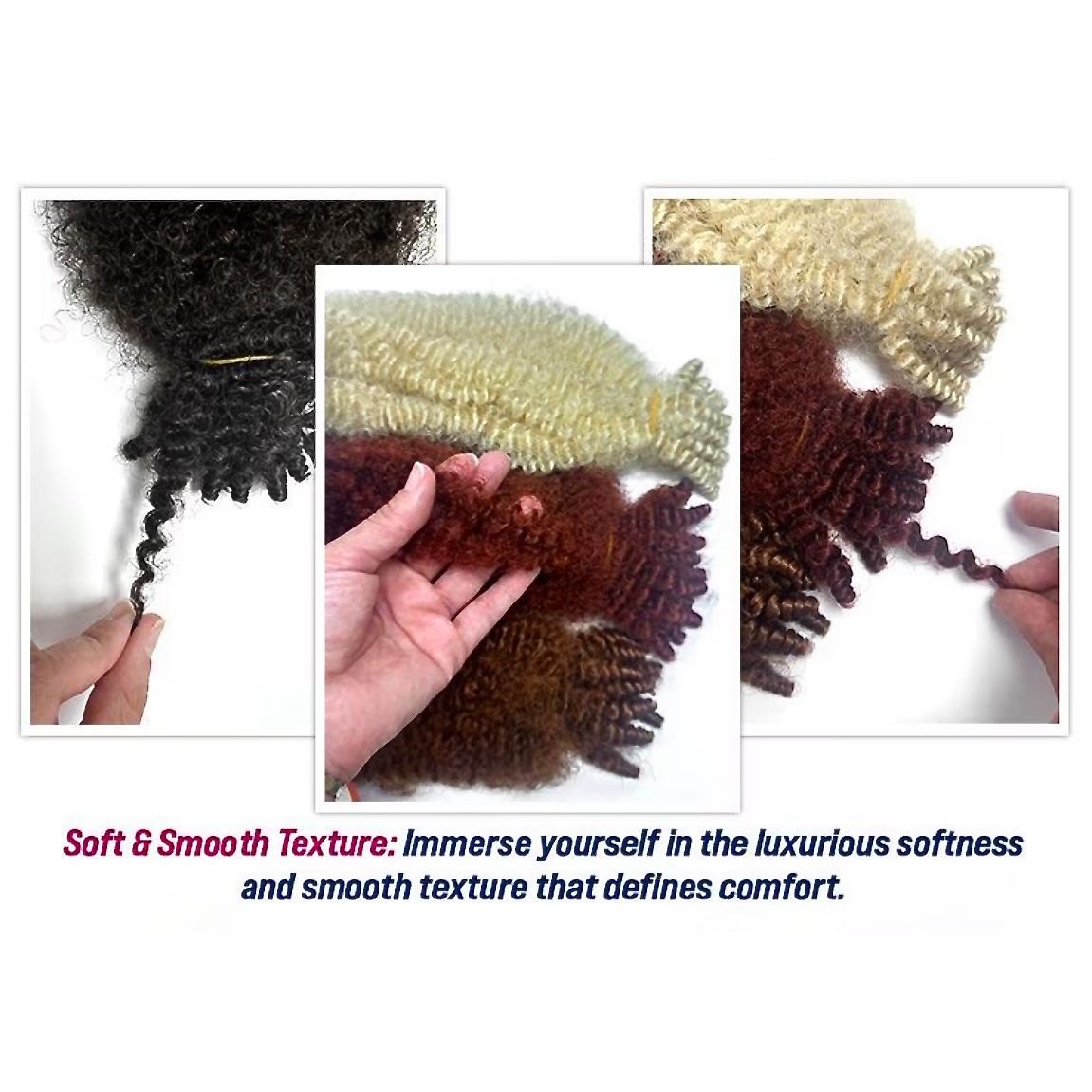 REALISTIC 3X GHANA AFRO TWIST BULK 16" -HOTPINK