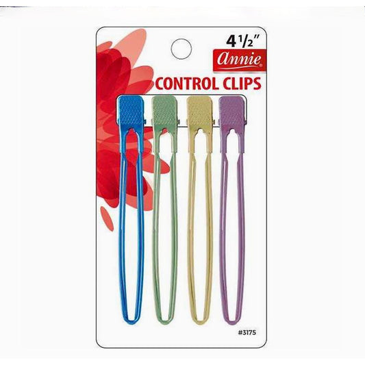Annie Control Clips 4.5" 4Ct