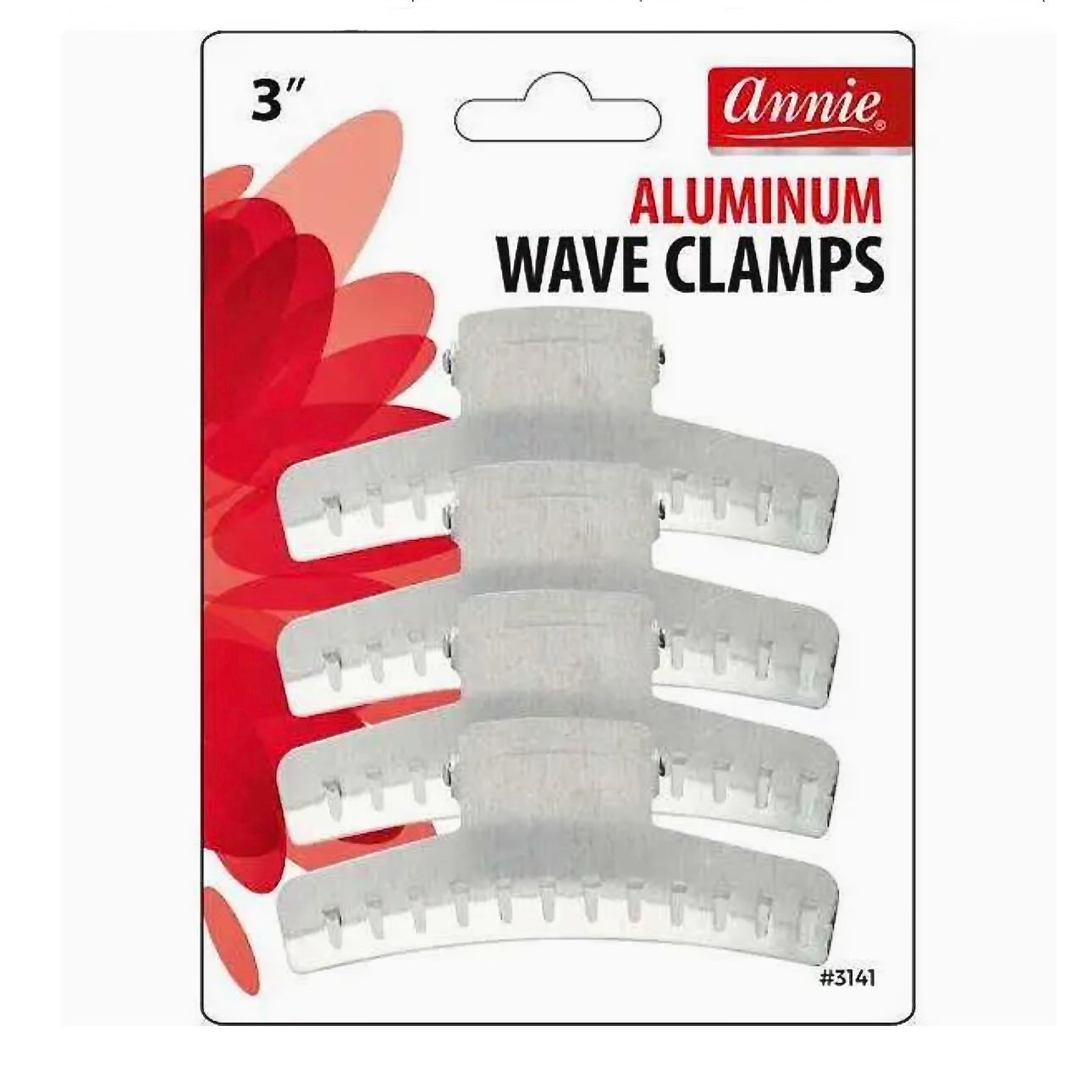 Annie Aluminum Wave Clamps 3 Inch 4Ct
