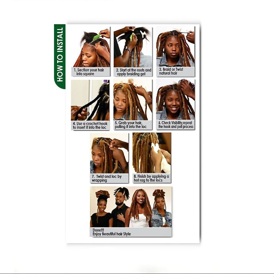 SOPRANO VIRGIN 9A REMI DRED LOCS 14" -Natural Black
