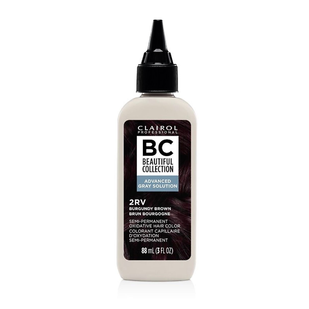 CLAIROL BEAUTIFUL COLLECTION ADVANCED GRAY SOLUTION – 2RV Burgundy Brown