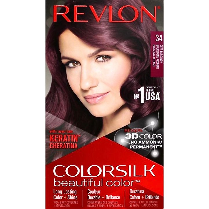 Revlon ColorSilk Beautiful Color - 34 Deep Burgundy