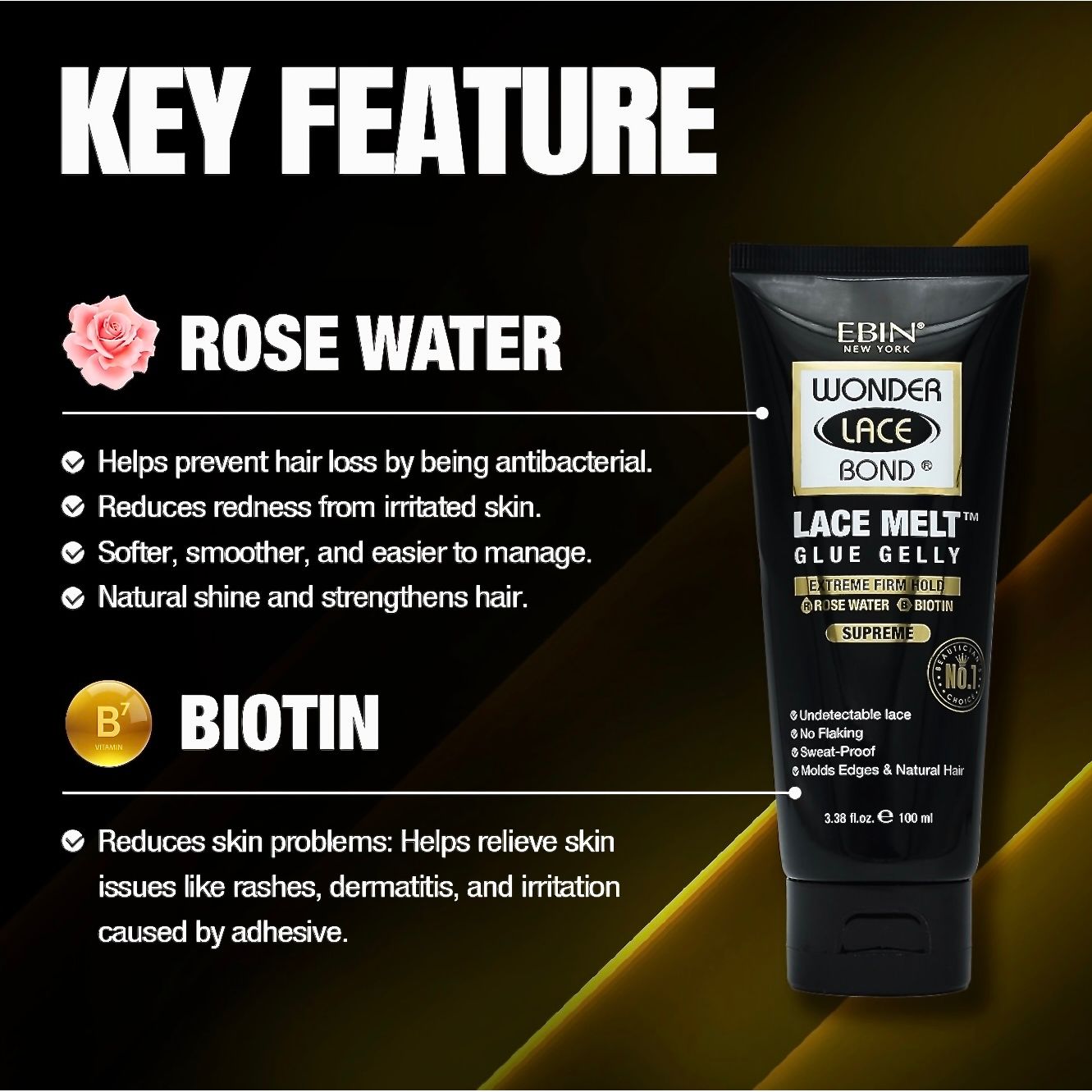 EBIN Wonder Lace Bond Lace Melt Glue Gelly 5.75 fl.oz.