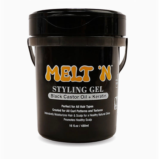 EBIN Melt'n Styling Gel - Black Castor Oil + Keratin 16 fl.oz