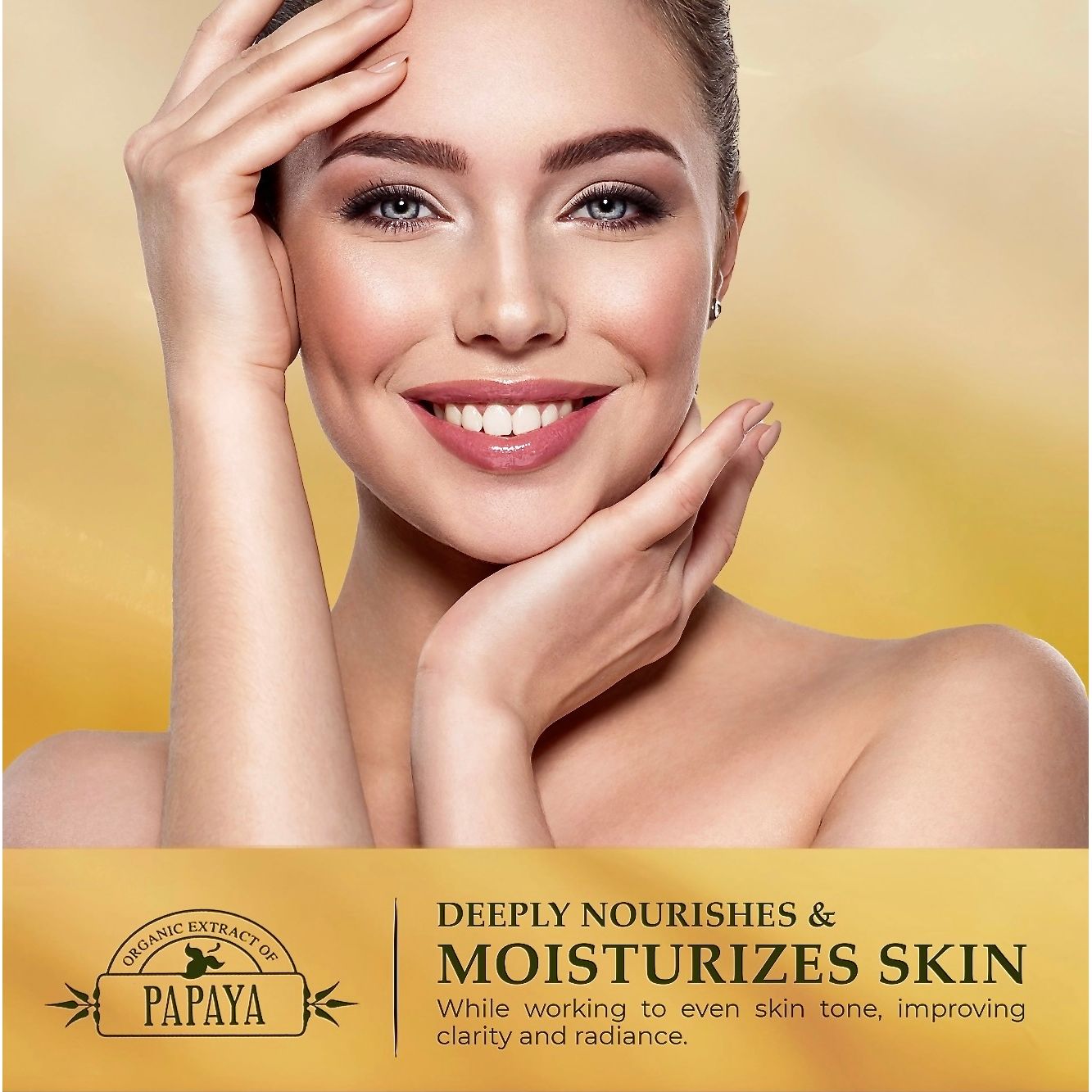 Organic Extract of Papaya Brightening Cream Tube - 50g / 1.76 OZ