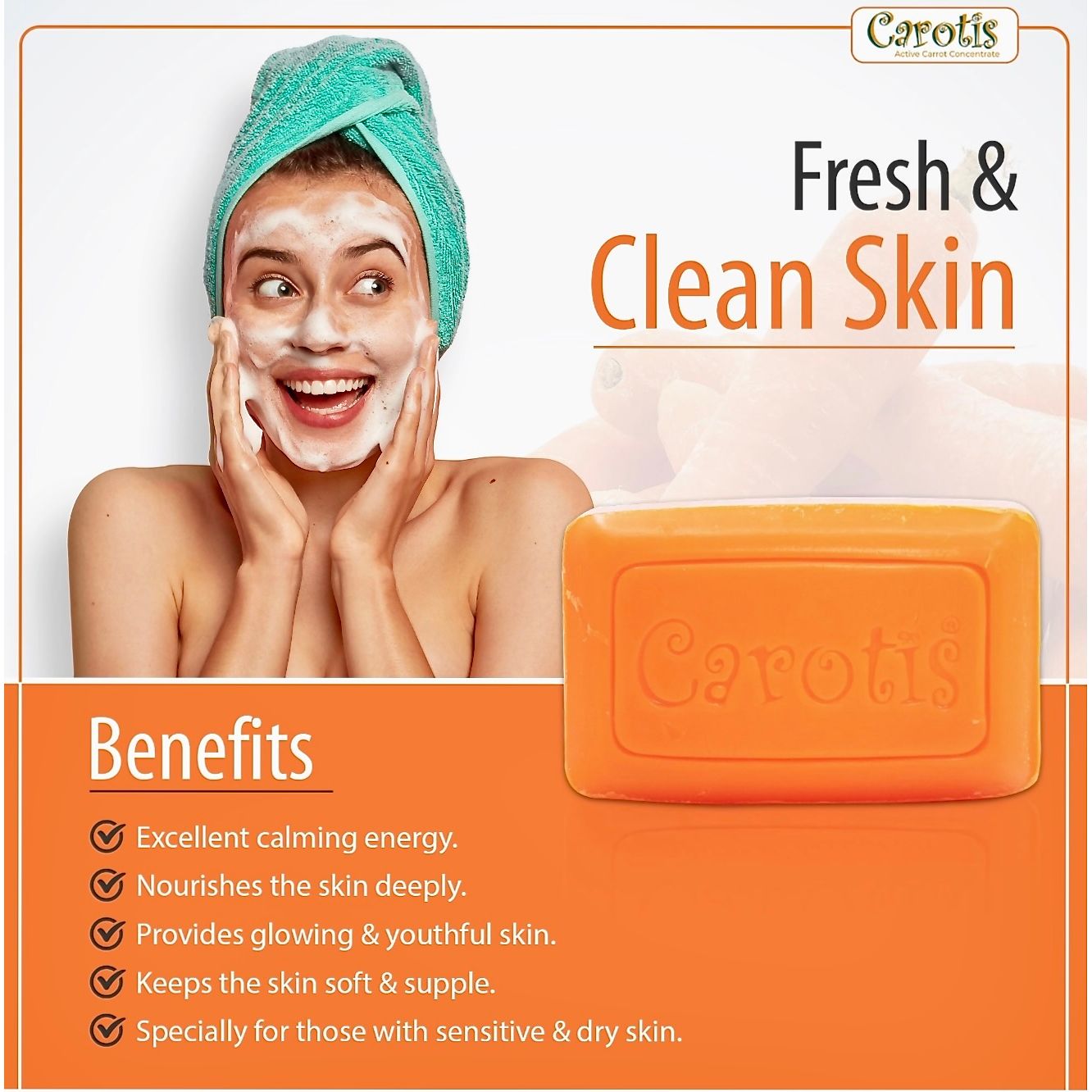 Carotis Beauty Soap - 80g / 2.81 Fl oz