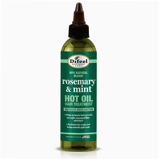 Difeel Rosemary & Mint Hot Oil Hair Treatment W/Biotin 8oz