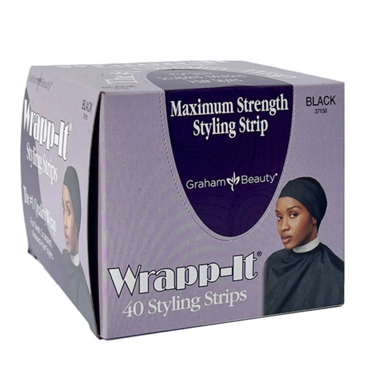 Graham Wrapp-it Styling Strips Black (40 Strips Per Pack)