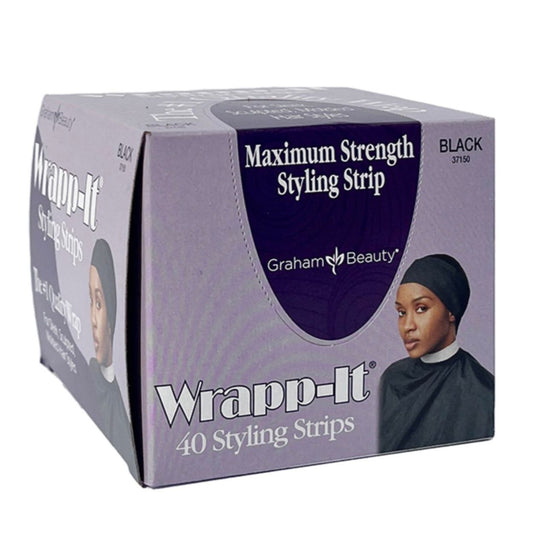 Graham Wrapp-it Styling Strips Black (40 Strips Per Pack)