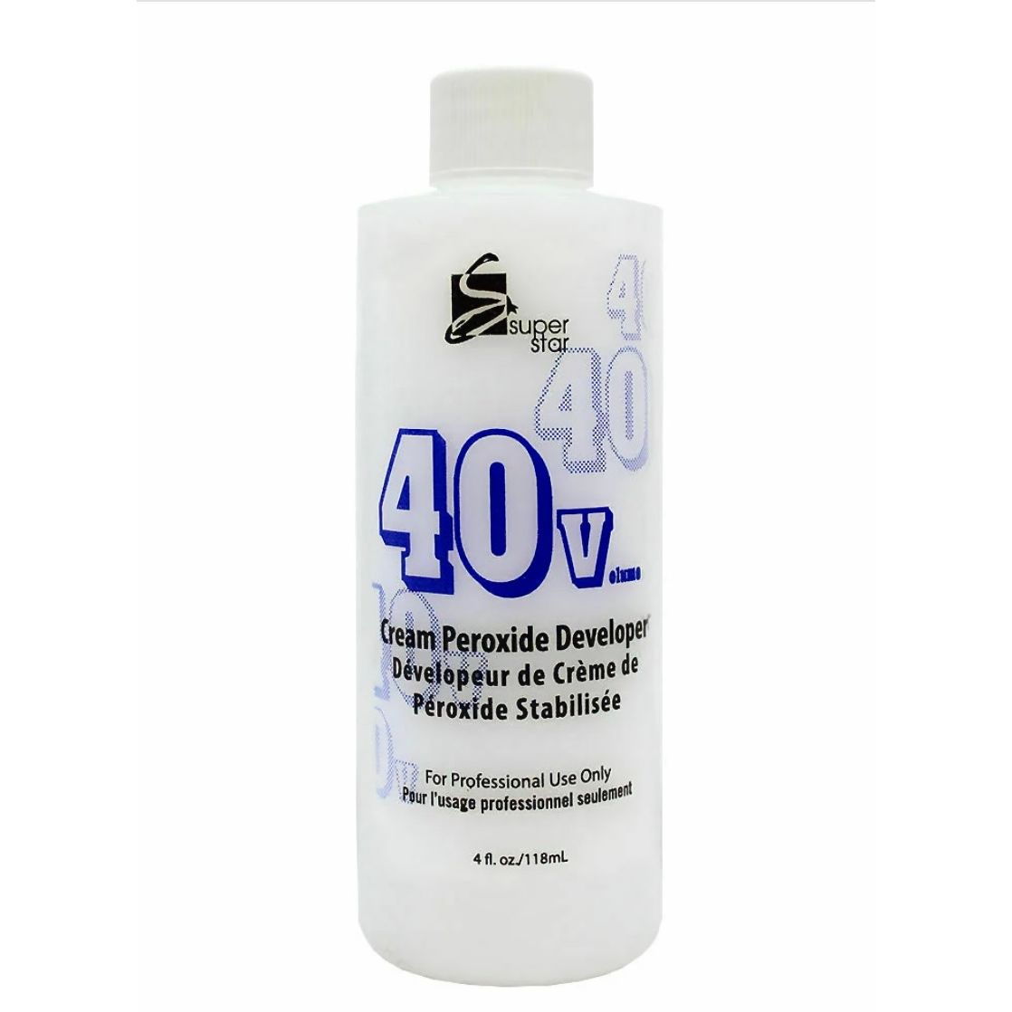 Superstar 40 Volume Cream Peroxide Developer, 4 oz
