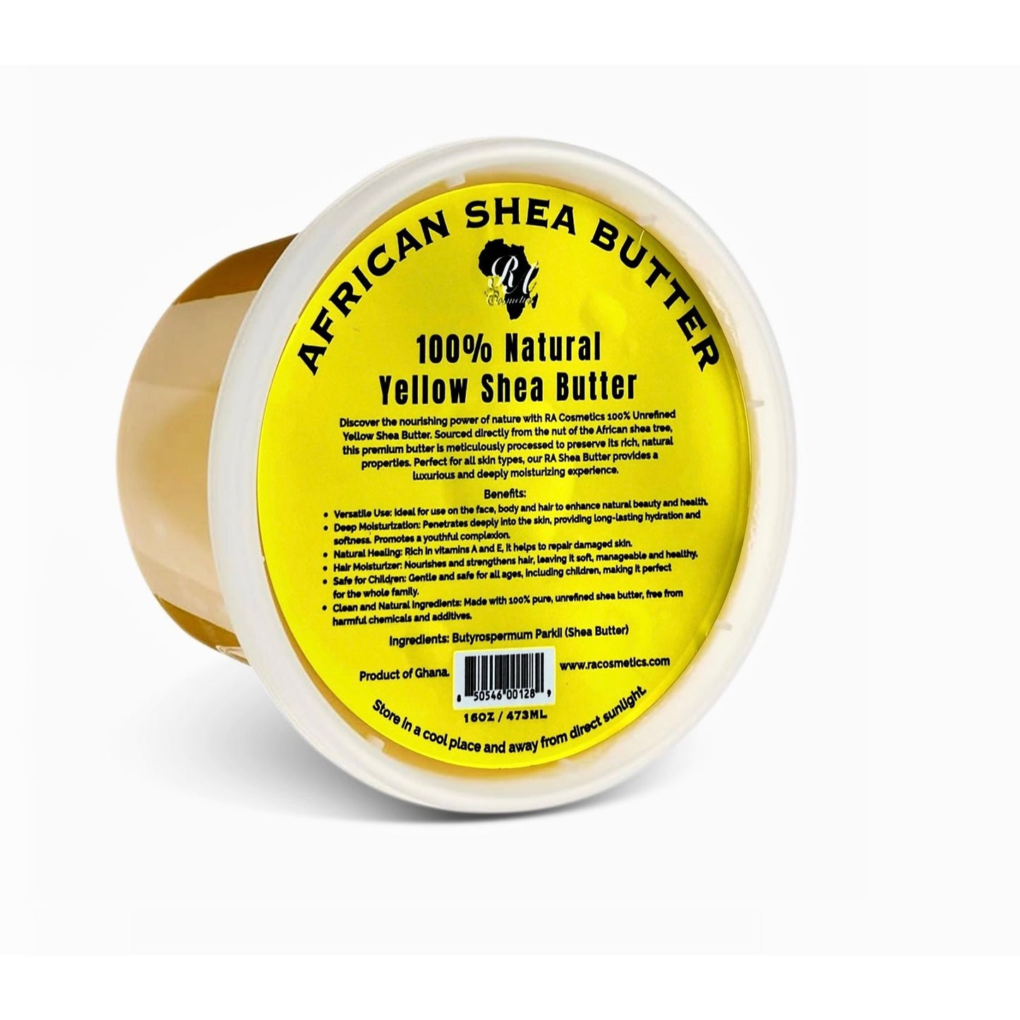 100% African Shea Butter Yellow 16 oz |