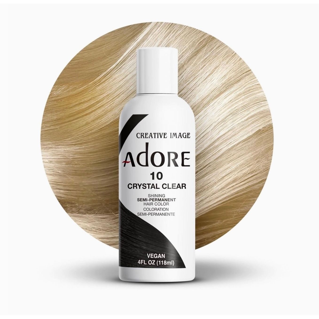 Adore Semi Permanent Hair Color 10 Crystal Clear