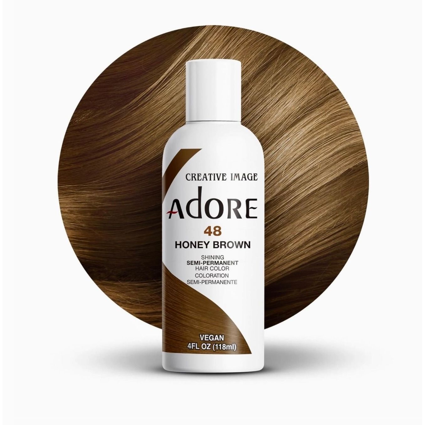Adore Semi Permanent Hair Color 48 Honey Brown