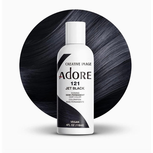 Adore Semi Permanent Hair Color 121 Jet Black